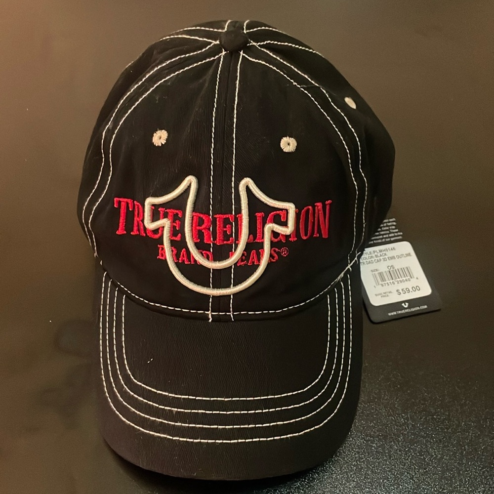 True Religion Dad Cap 
One Size 
Color:Black